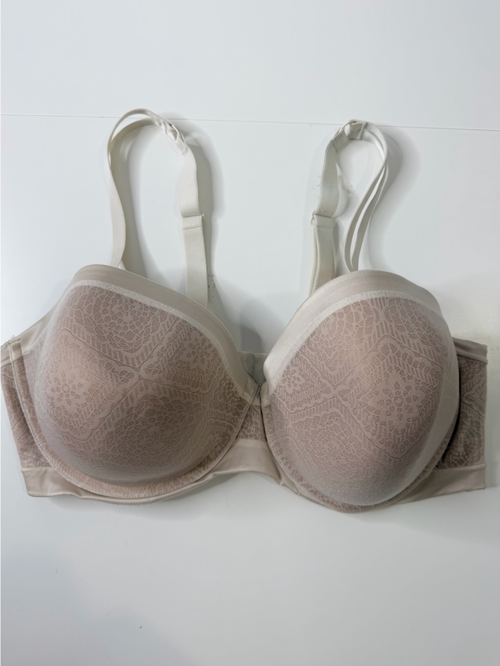 Ambrielle multi-way Strapless cream nude underwire bra size 42DD